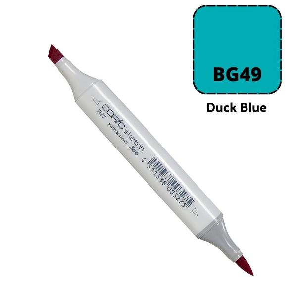 Imagem de Caneta Marcador Copic Sketch Ponta Dupla Cor Duck Blue