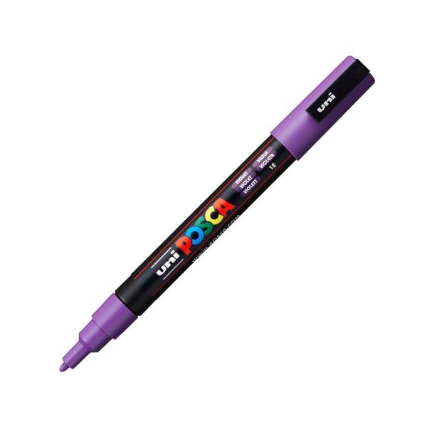 Imagem de Caneta Marcador de Desenho Uni POSCA PC-5M Cor Violeta