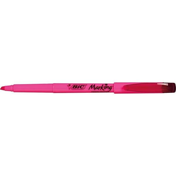 Imagem de Caneta Marcador Marca Texto Marking BIC Rosa Caixa 12 und  