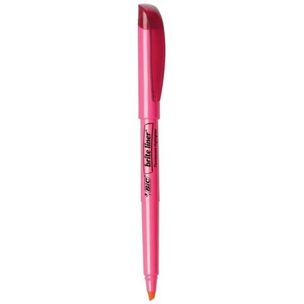 Imagem de Caneta Marcador Marca Texto Marking BIC Rosa Caixa 12 und  