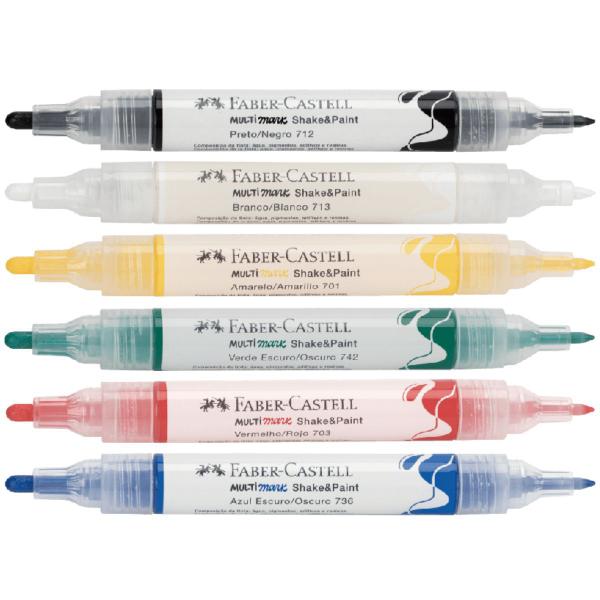 Imagem de Caneta Marcador Ponta Dupla Faber Castell Parede Multimark