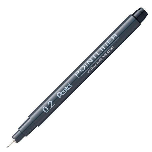 Imagem de Caneta Nanquim Pointliner 0.2Mm Pentel Preta Unidade