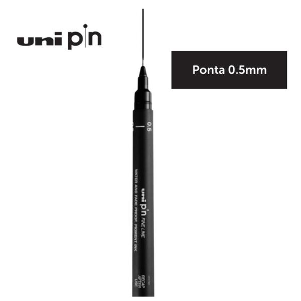 Imagem de Caneta Nanquim Uni Pin Preto Várias Pontas