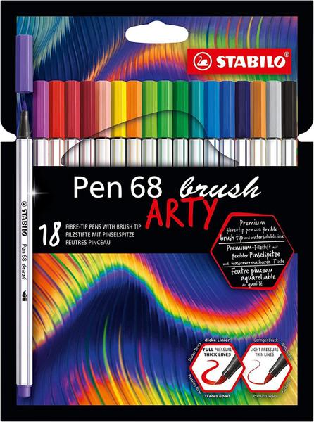 Imagem de Caneta Pen 68 Arty Estojo C/18 Cores STABILO