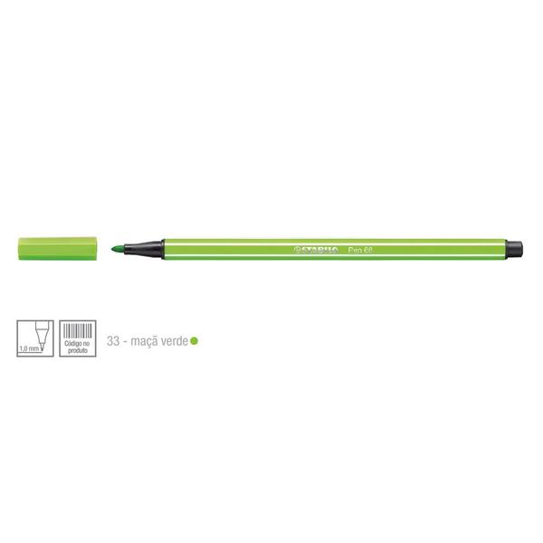 Imagem de Caneta Pen 68 Cor 33 Maçã Verde - Stabilo