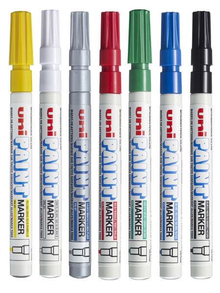 Imagem de Caneta Permanente Uni Paint Marker 7 Cores