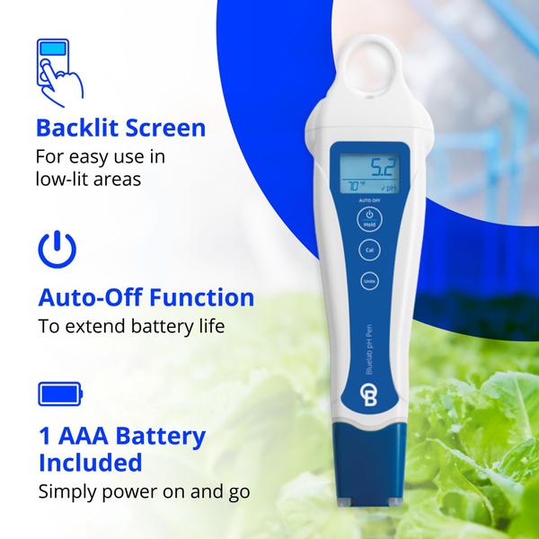 Caneta pH Bluelab 0,1 pH preciso com sonda durável à prova d'água