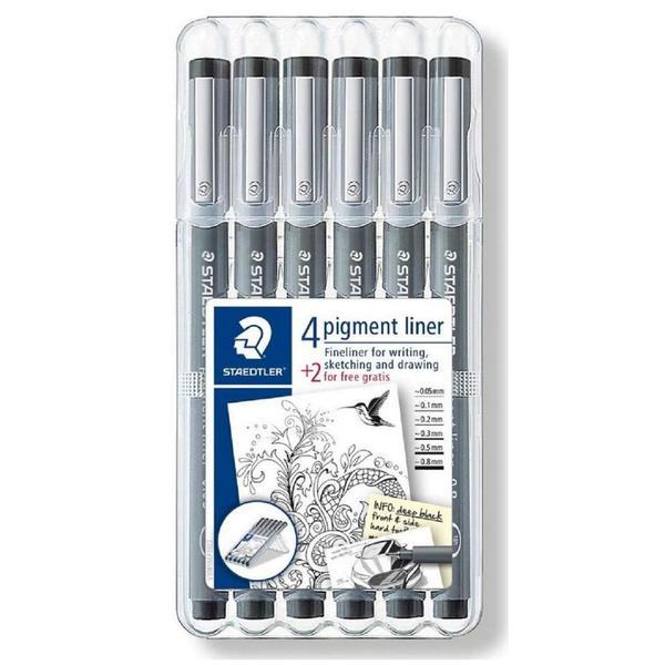 Imagem de Caneta Pigment Liner STAEDTLER 6 Pontas