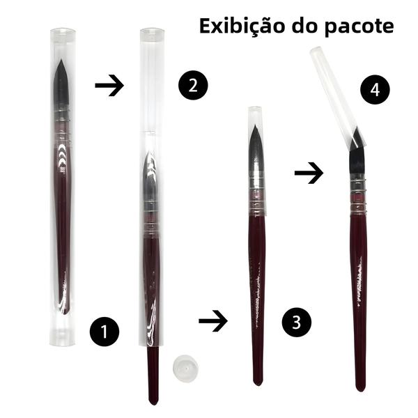 Imagem de Caneta Pincel Aquarela Profissional para Pintura e Desenho Artístico