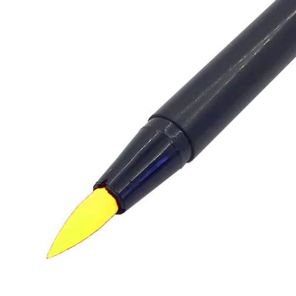 Imagem de Caneta Pincel Brush Pen Amarelo Neon Newpen