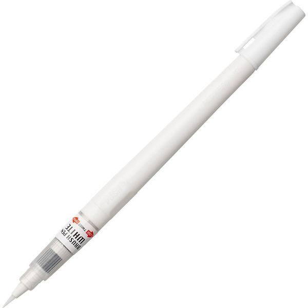 Caneta Pincel Flexível Kuretake White CNBW-01S Imagem de Caneta Pincel Flexível Kuretake White CNBW-01S