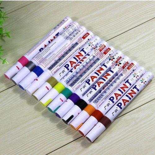 Imagem de Caneta Pintar Permanente Paint Marker Kit C/12 Pneu Óculos