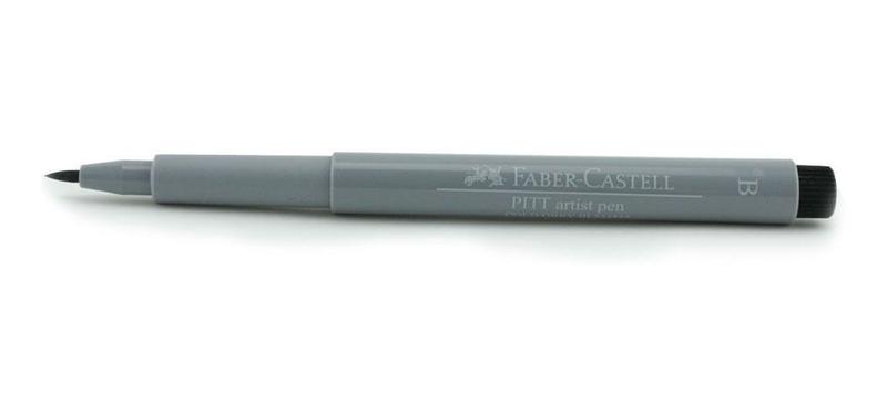 Imagem de Caneta Pitt Artist Faber Castell Brush 6 Cores Tons de Cinza