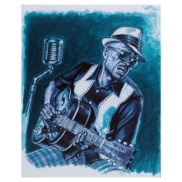 Imagem de Caneta Pitt Artist Faber Castell Brush The Blues 8 Cores