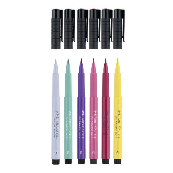 Imagem de Caneta Pitt Artist Faber Castell Manga Shojo 6 Cores