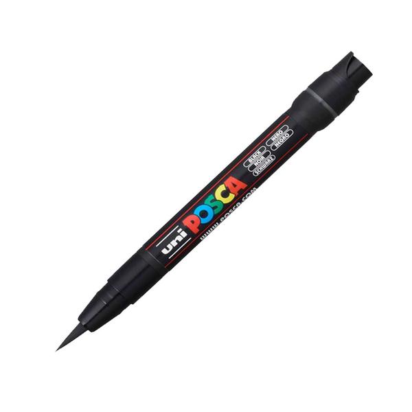 Imagem de Caneta Posca Brush PCF 350 Preto Branco