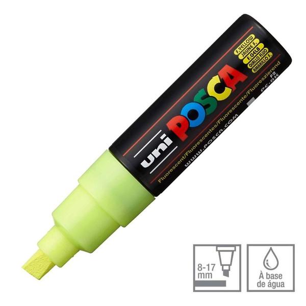 Imagem de Caneta Posca Marcador PC-8K Amarelo Fluorescente F2 Uni-Ball