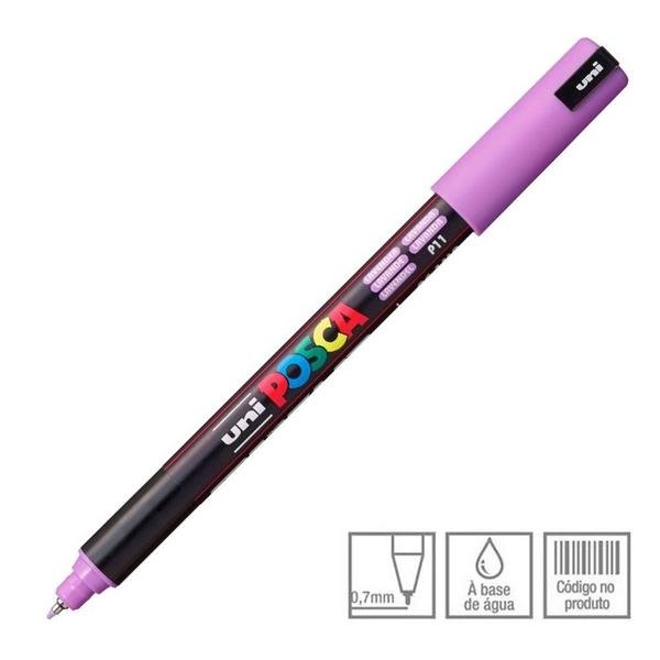 Imagem de Caneta Posca Marcador Uni-Ball PC-1MR Lavanda Pastel P11