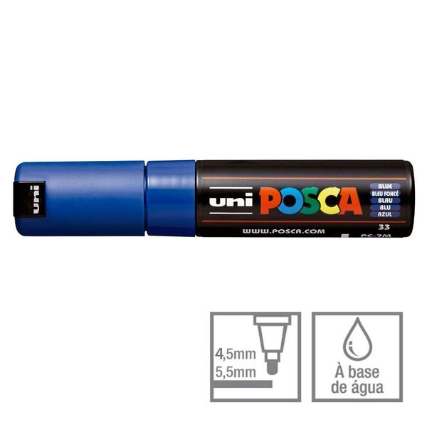 Imagem de Caneta Posca Marcador Uni-Ball PC-7M Azul 33