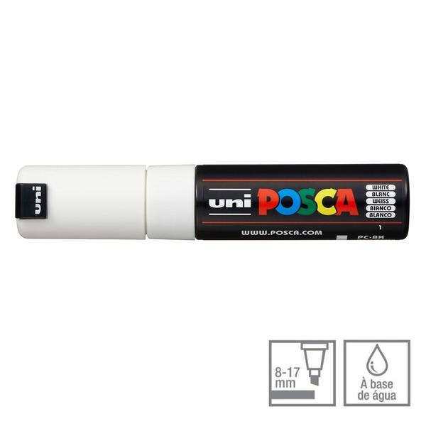 Imagem de Caneta Posca Marcador Uni-Ball PC-8K Branco 1