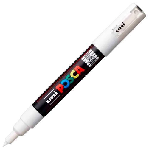 Imagem de Caneta Posca PC-1M Cor Branco Marcador ponta extra fina