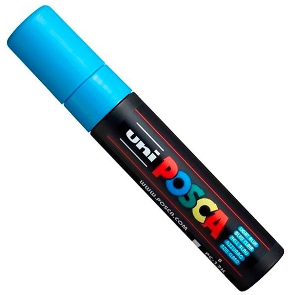 Imagem de Caneta Posca Uni Ball Extra Larga PC-17K Ponta Extra Grossa em Acrílico 15 mm - Cor Ligh Blue