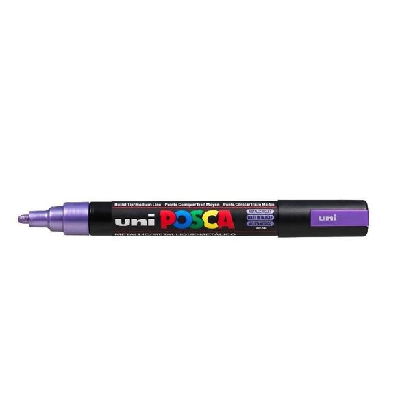 Imagem de Caneta Posca Uni-Ball Pc-5M 1.8Mm-2.5Mm Violeta Metálico