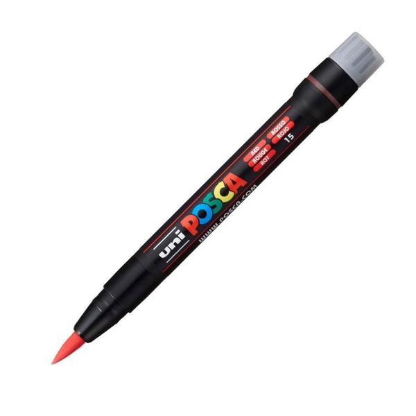 Imagem de Caneta Posca Uni Ball Pcf-350 Brush Pen Vermelho