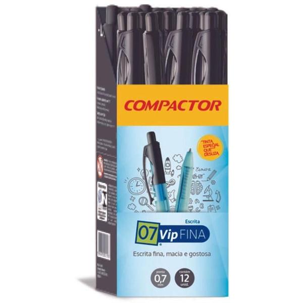 Caneta retratil 07 vip fina pt compactor Imagem de Caneta retratil 07 vip fina pt compactor