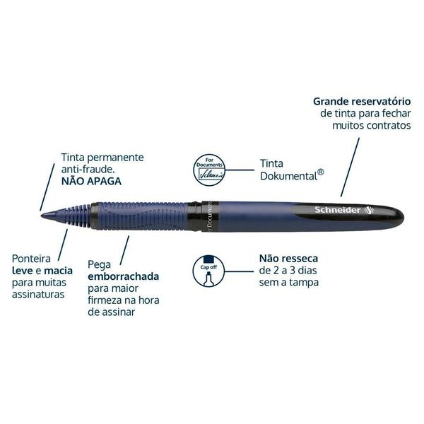 Imagem de Caneta Rollerball Schneider One Business 0.6Mm - Preta