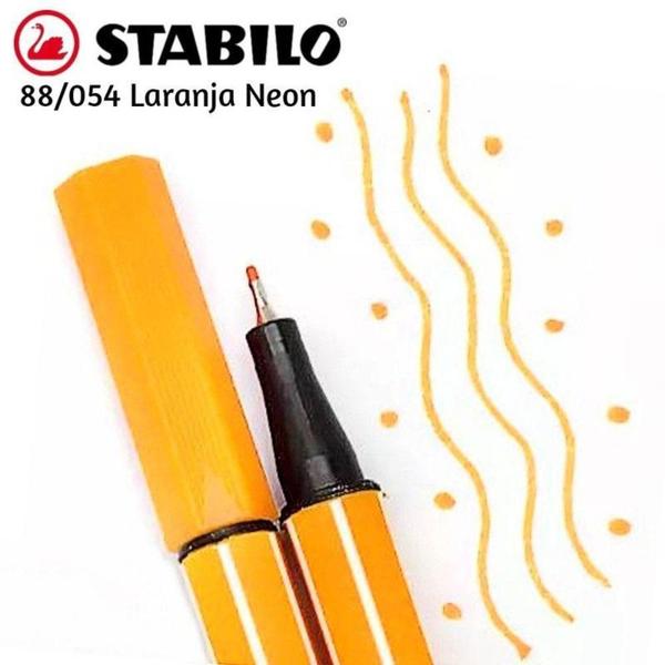 Caneta stabillo 88 laranja neon fine 0,4mm - SERTIC Imagem de Caneta stabillo 88 laranja neon fine 0,4mm