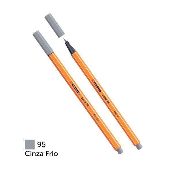 Imagem de Caneta Stabilo Fine Pen Point 88 Tons de Cinza e Preto