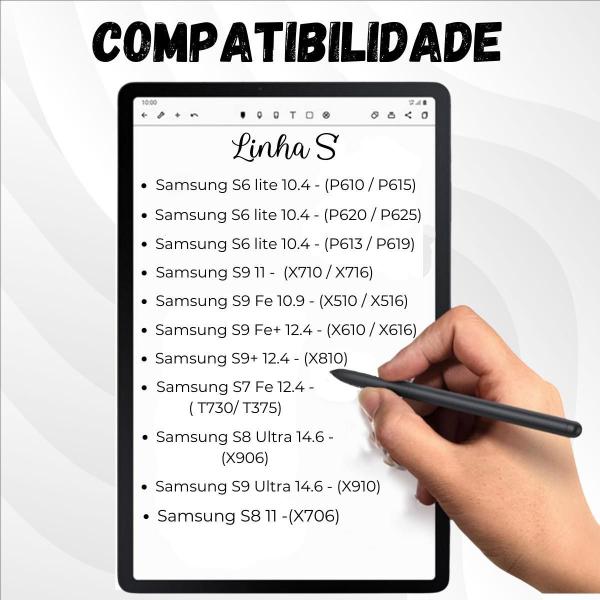 Imagem de Caneta Stylus Ponta Fina Para Galaxy Tab S9 Ultra X910 X916