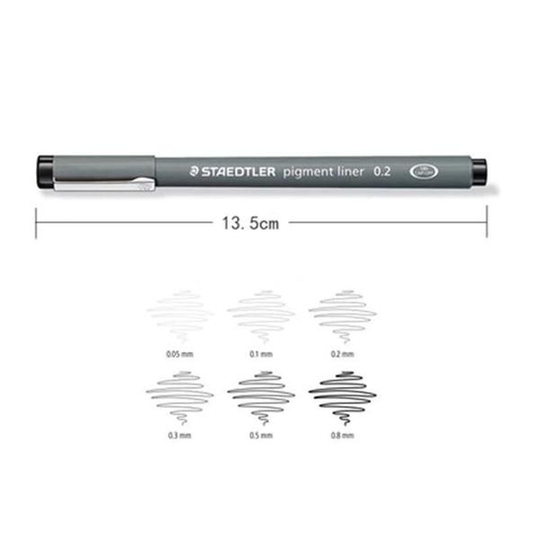 Imagem de Caneta Técnica Pigment Liner STAEDTLER 6 Pontas