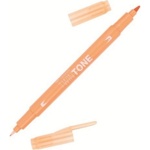 Imagem de Caneta Tombow Twin Tone Dual Tip Laranja Claro PK48 61523