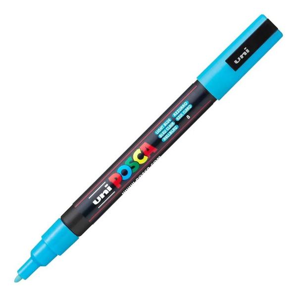 Imagem de Caneta Uni Posca Pc 3m Azul Claro Uniball