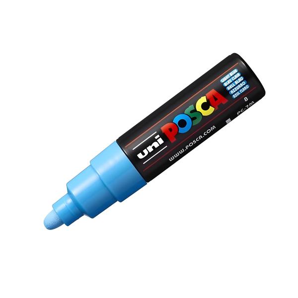 Caneta Uni Posca Pc 7m Azul Claro Uniball Imagem de Caneta Uni Posca Pc 7m Azul Claro Uniball
