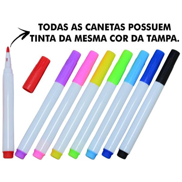 Imagem de Canetas Coloridas Para Quadro Branco 12Cm 96Un