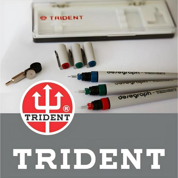 Imagem de Canetas para Desenho Trident Desegraph Milimetrico