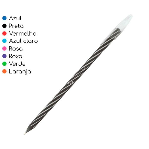 Imagem de Canetas Spiro C/ 8 Cores 0.7mm Cis Corpo Longo 17,5 Cm