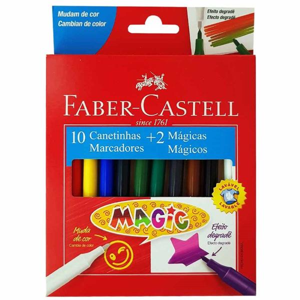 Imagem de Canetinha Hidrográfica 10 Cores Magic Faber Castell