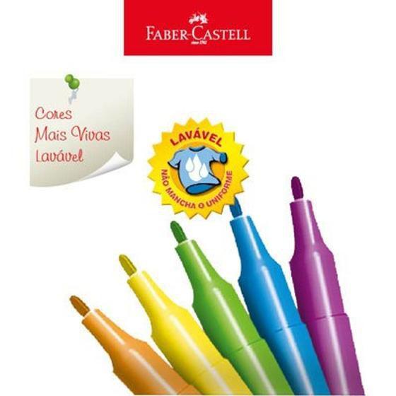 Imagem de Canetinha Hidrográfica Colors Com 12 Cores Faber-Castell Ref 7485