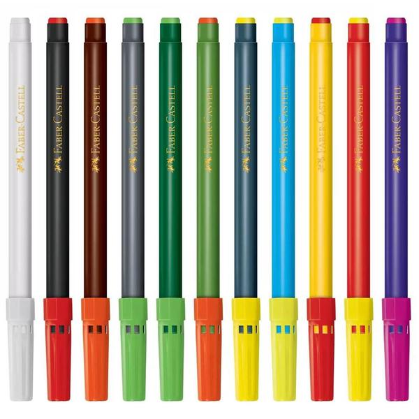 Canetinha Hidrográfica Faber Castell Magic 12 Cores Imagem de Canetinha Hidrográfica Faber Castell Magic 12 Cores