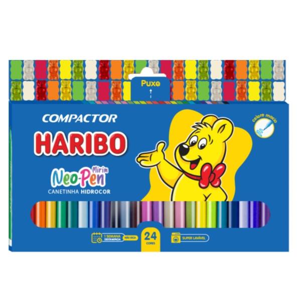 Imagem de Canetinha Hidrográfica Neo Pen Mirim Haribo 24 cores 