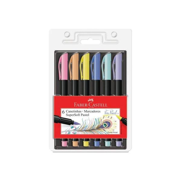 Imagem de Canetinha Hidrográfica Supersoft Brush Faber-Castell-Pastel