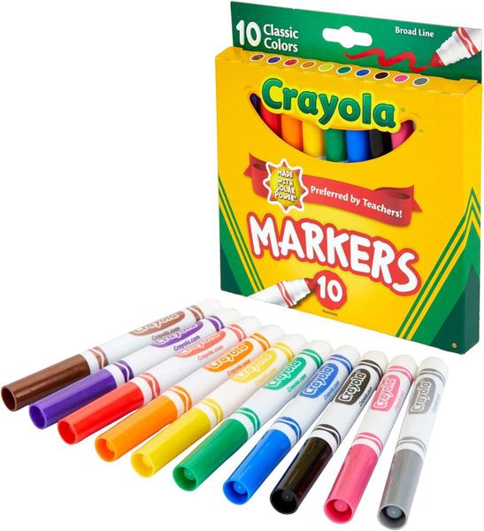 Imagem de Canetinhas Crayola Ponta grossa com 10 Cores