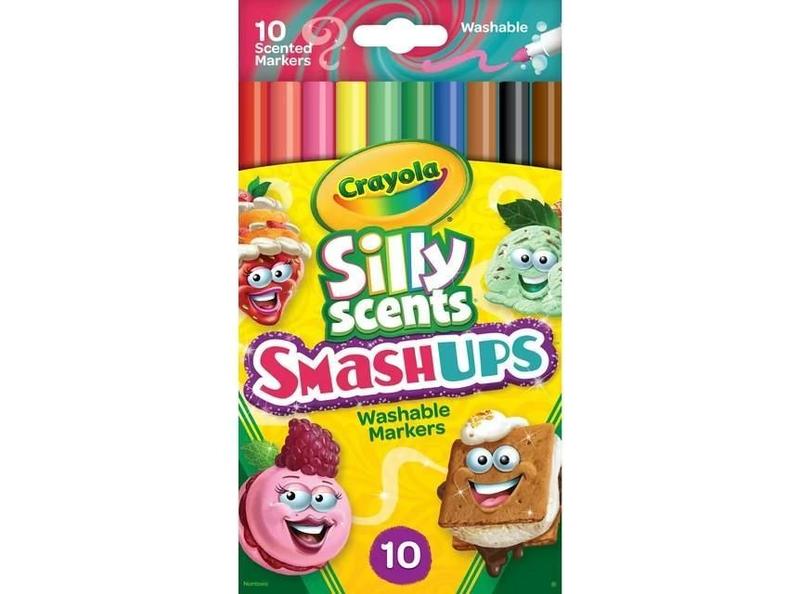 Imagem de Canetinhas Laváveis Crayola Smash Ups - 10 Cores Ponta Fina