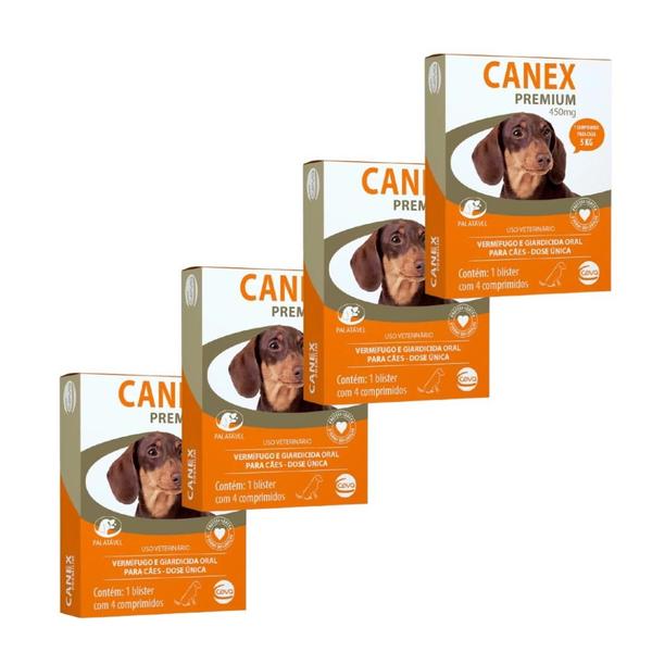 Imagem de Canex Premium 450g - Vermífugo para Cães até 5 kg -4 UN