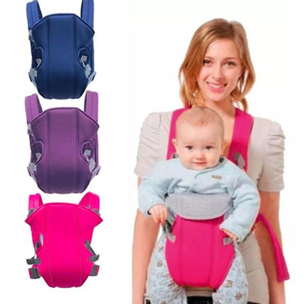 Imagem de Canguru Carrega Bebê Ergonômico Suporte Carregador Bebê Passeio 3 Posições Baby Até 9kg