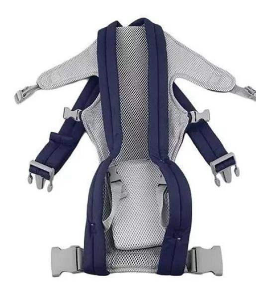 Imagem de Canguru Carrega Bebê Ergonômico Suporte Carregador Bebê Passeio 3 Posições Baby Até 9kg